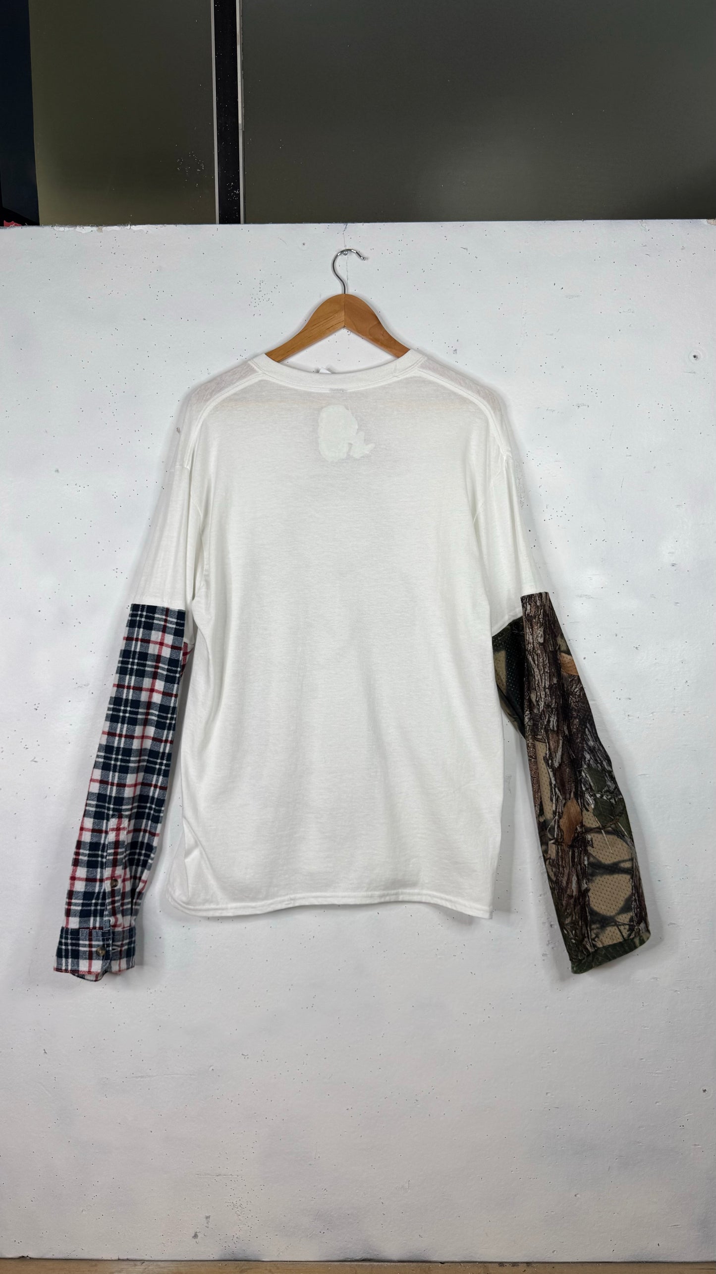 All Angels Are Aliens x Ninety One 1/1 Longsleeve White Tee Camo Sleeve (L)