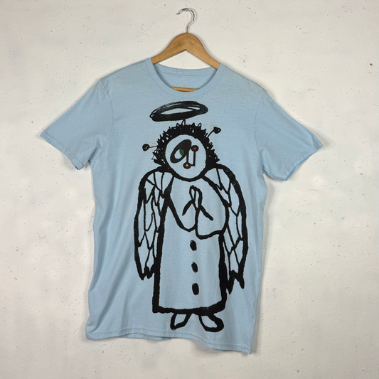 All Angels Are Aliens x Ninety One Baby Blue 1/1 Tee (M)